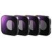 NEEWER 4-pack ND-filterset, ND4 ND8 ND16 ND32 HD Multicoated Slim Plastic Neutrale Dichtheid Lens Filter Kit Actiecamera Accessoire Compatibel met GoPro Hero 13 12 11 10 9 Zwart, FL-GP9