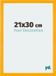 Your Decoration - Cadre photo 21x30 cm - MDF - Jaune - Mura