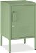 Tectake Table de chevet en acier - Sauge