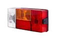 HELLA 2VP 006 040-301 Achterlicht - Gloeilamp - 24/12V - Opbouw - Lenskleur: Rood / Geel - Stekker: Platte stekker - rechts - Aantal: 1