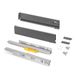 Emuca Outdoor lade Vertex Push Synchro met 3D-regeling, hoog 93mm, 40kg, diepte 450mm, Staal, Antracietgrijs