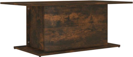 vidaXL Salontafel 102x55,5x40 cm bewerkt hout gerookt eikenkleurig
