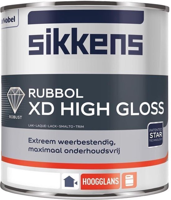 Sikkens Rubbol XD High Gloss - standaard wit - 1 liter