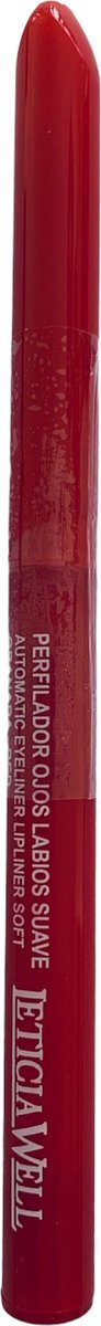 LETICIA WELL – Granaatappel Rood/Granada Red lippotlood en oogpotlood draaibaar zacht / Automatic Eyeliner Lipliner Soft – Nummer 33311 - 1 stuks