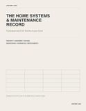 The Home Systems & Maintenance Record