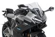 Puig 22731W Aerodynamische en sportieve Z-racing-koepel, 3 mm, acryl, dubbele hoogte en zijkanalen voor betere bescherming en stabiliteit, transparant