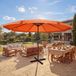 Mendler Sonnenschirm Meran Pro, marktkraam met luifel, diameter 5 meter, polyester/aluminium, 28 kg, terracotta kleur, zonder standaard