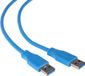 Maclean - USB kabel USB 3.0 AM - AM 3m - Blauw