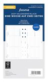 Filofax Kalenderinleg Personal 1 week op 2 pagina's. horiz.Duits 2027