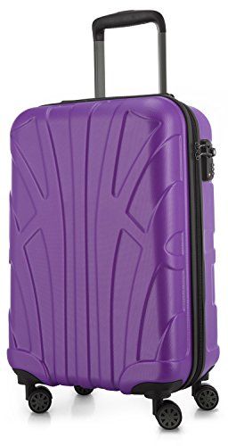 Suitline handbagage harde koffer - cabinekoffer - TSA - 55 cm - mat paars