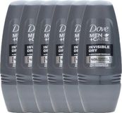 Dove Men+Care Deodorant Roller Invisible Dry - 6 x 50 ml