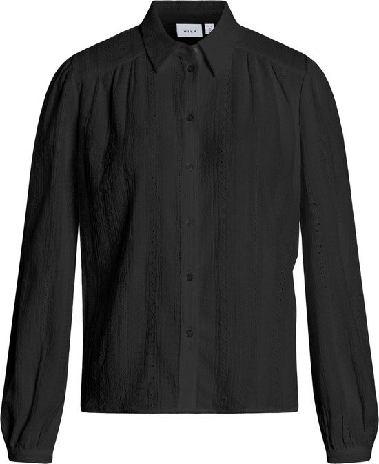 VILA Blouse Vizania L/s Shirt - Noos 14107476 Black Beauty - L