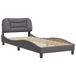 VidaXL Bedframe zonder matras "Hvar" kunstleer grijs 80x200 cm