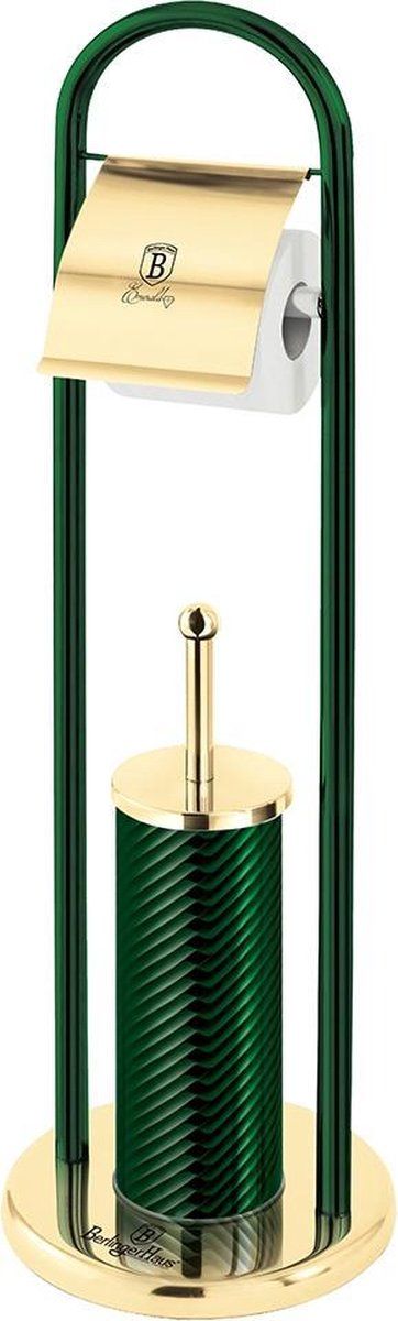 Berlinger Haus Emerald Collection Toiletborstelhouder + WC-papierhouder - 25 x 79.5 cm - Groen