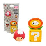 Bizak Super Mario Badspeelgoed voor kinderen, vuurbloem en paddenstoel, set van 2