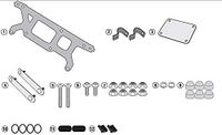 GIVI TL3116KIT montageset voor de bevestiging van de S250 Tool Box Suzuki V-stroom 250 (17-18)