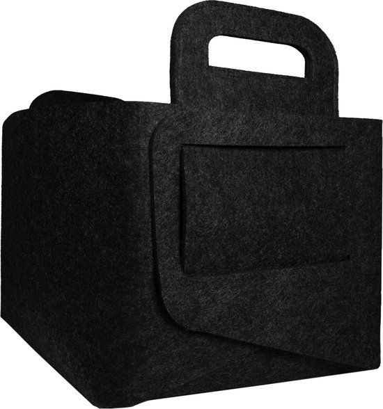 QUVIO Opbergmand - 27 x 40 x 26 cm - Vilt