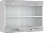 Vicco R-Line Glazen keukenkast – 80 cm Beton