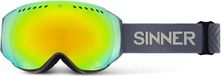Sinner EMERALD skibril - Donker Grijs - Rode Lens