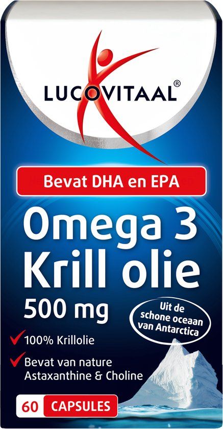 Lucovitaal Omega 3 Krill olie 500 mg - 60 capsules