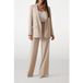 GUESS Marciano By Becky Blazer Droit Faon Taupe Taille : 40