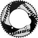 Crown Sram Tandwiel 53T Steek 130 Tijdrit Red Zwart Rood