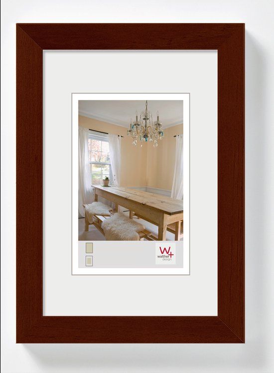 Walther Peppers Fotolijst - 10x15 cm - Walnoot - Hout - 6 foto's