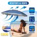 Merkloos Strandparasol 180 cm UPF+50 Aluminium Stokken Lichtgewicht
