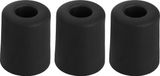 Deltafix Deurbuffer - 3x - deurstopper - zwart - rubber - 35 x 30 mm - schroefbevestiging