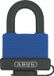 ABUS 70IB/50 Messing Hangslot met Kunststof Coating - Blauw