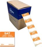 Avery-Zweckform Avery Etiketten HACCP zaterdag oranje bedrukt in 5 talen 25x25mm beschrijfbaar en afneembaar 1000 stuks