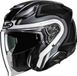 HJC F31 Bask Jethelm - Zwart/wit/zilver