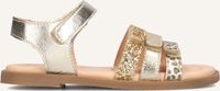 Ton & Ton Meisjes Platte sandalen - Lissa - Goudkleurig - Textiel - Maat 26