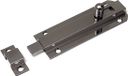 Dulimex B.V. Profielschuif / rolschuiven - 1x - staal vernikkeld - 4 x 2,5 cm - deurbeveiliging - profielschuiven / poortslot / hekgrendel