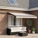 Maison Exclusive - Pare-soleil électrique, 3 x 2,5 mètre, rayé gris clair et blanc