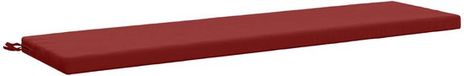 vidaXL Coussin de banc SOEST 100% Polyester Vin Rouge 140 x 40 x 5 cm