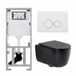 Geberit QeramiQ Dely Swirl Toiletset - Mat Wit