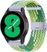 By Qubix Qubix - Braided nylon bandje voor Huawei Watch GT 4 / GT 5 (41mm) & GT 5 Pro (42mm) - Groen / lichtgroen