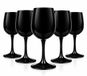 Set de 6 verres à vin, 300 ml. Verres à vin rouge noirs, verres à vin blancs, verre à vin