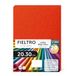 m-office Kleurrijke luiers, vilt om te knutselen, naaien en patchwork, materiaal voor scrapbooking en decoraties, set voor doe-het-zelf, ideaal handwerk en knutselen, 20 x 30 cm (levend rood, 20 stuks
