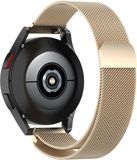 Strap-it Milanees bandje champagne geschikt voor Samsung Galaxy Watch 5 / 4 / Classic