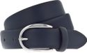 Vanzetti Leren Riem Classics 30mm Cambered Leather Belt W105 Nightblue Blauw