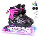 Merkloos Luminous Inline Skates voor Kinderen met Verstelbare Maten