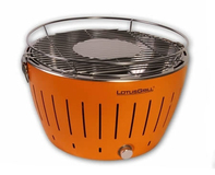 LotusGrill G-OR-34 Charcoal Grill - Orange - Kettle Design - Portable