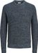 Jack & Jones Trui Jjlink Knit Crew Neck 12279142 Sky Capitain/ Twisted W. Mannen Maat - S