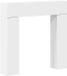 vidaXL Haardombouw Wit 102 x 18 x 100,5 cm Bewerkt hout