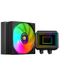 Mars Gaming ML-TWO120, AIO waterkoeling 300W TDP, 1x ARGB Infinity Mirror 12cm FDB ventilator, kern van koper en aluminium, Opti-Chamber pomp van de 4e generatie en microkanalen, Zwart