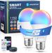 Aigostar Smart LED Lampen E27 Dimbaar - Bluetooth Mesh Verbinding - Google en Alexa - RGB en Warm Wit - 12W - 2 Stuks