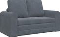 vidaXL Divan-lit Velours anthracite
