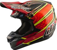 Troy Lee Designs SE5 Carbon MIPS Wings Motocrosshelm Rood XXL
